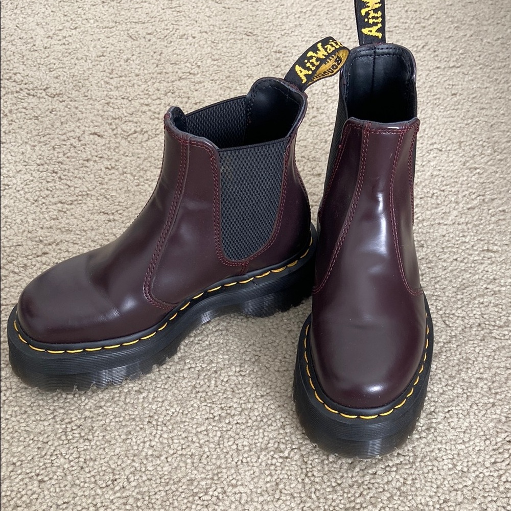 Dr. Martens Burgundy Chelsea Boots